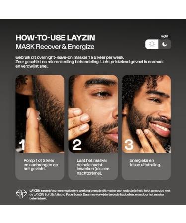 Improvital Group BV Recover & Energy Face Mask for Microneedling with aloe vera pentavitin panthenol and hyaluronic acid hydrating serum for a tight and radiant complexion 50ml Recovery & Energize Mask - Buy Online on GoSupps.com