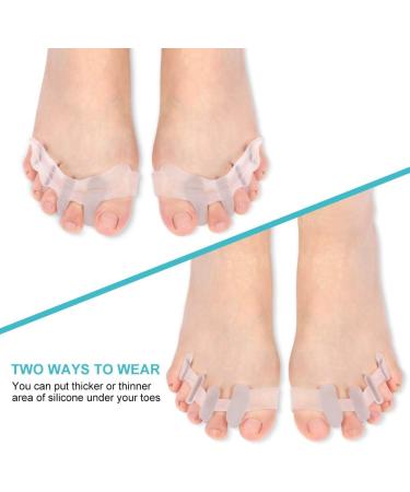 Buy Hallux Valgus Toe Spreader | Silicone Big Toe Extenders & Hammer Toe Correction | Pain Relief for Claw Toe & Bunion - 1 Pair - Buy Online on GoSupps.com