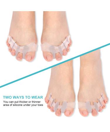 Bunion Corrector Toe Separator with Gel Straightener for Pain Relief - Ideal for Yoga, Ballet, Athletes - Buy Online on GoSupps.com