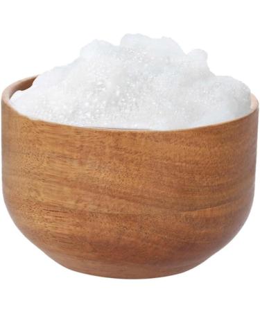 Frcolor 3-Pack Shaving Soap Bowl Set | Bamboo Storage | Light Brown Shaving Foam Shell & Brushes | Travel-Friendly 9.3x9.3x6cm - Buy Online on GoSupps.com