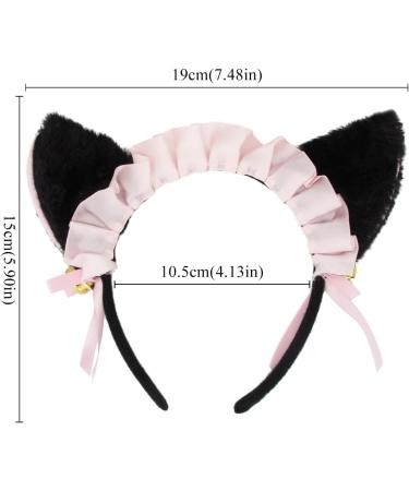 CHEERYMAGIC Cat Ears Headband Soft Furry Cat Ear Hairband with Bells and Bowknot Cute Animal Hairband Cosplay Cat Costume Hair Accessories for Women Girls Halloween Christmas Party Supplies A7HBMEFG - Buy Online on GoSupps.com