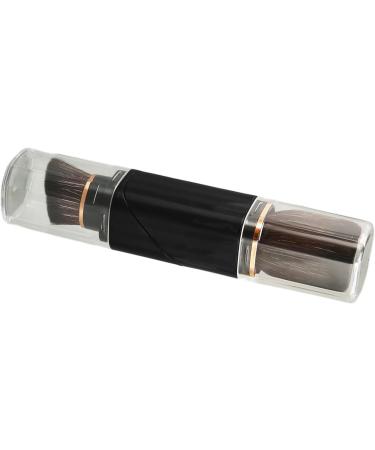 Powder Brush Black Foundation Brush with Rotating Makeup Handle - Buy Online on GoSupps.com