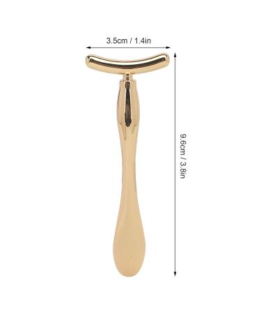 Golden Eye Cream Applicator | Zinc Alloy T-Shaped Facial Massage Wand for Swelling Reduction - Buy Online on GoSupps.com