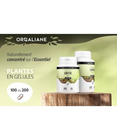 Organic Nettle Leaf 230 mg - 200 Capsules - Ecocert Certified - Orgaliane - Buy Online on GoSupps.com