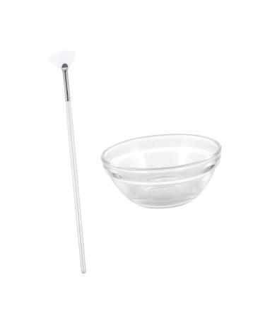 DRESSOOS Beauty Facial Brush Bowl Fan Applicator for Peel Makeup Mud Brushes Facial Tool Creamy Blush Scraper Beauty Tools Body Butter Care White Nursing Kit