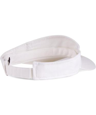 TOP HEADWEAR Plain White Sports Visor - Lightweight and Adjustable - Buy Online on GoSupps.com