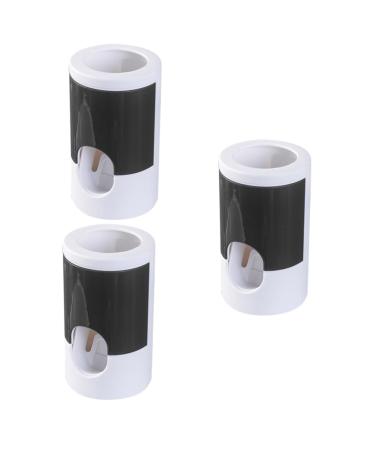 Zerodeko 3 STK toothpaste tube press wall -mounted toothpaste dispenser automatic toothpaste dispenser toothpaste press bracket child toothbrush blackx3st 6.5*6.5cmx3pcs