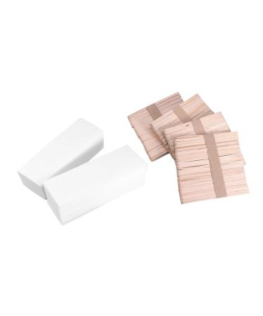 FRCOLOR 800 STK Hair Removal Strips - Strong Cotton Wax Strips & Wooden Depilatory Paper for Body & Face Waxing - Buy Online on GoSupps.com