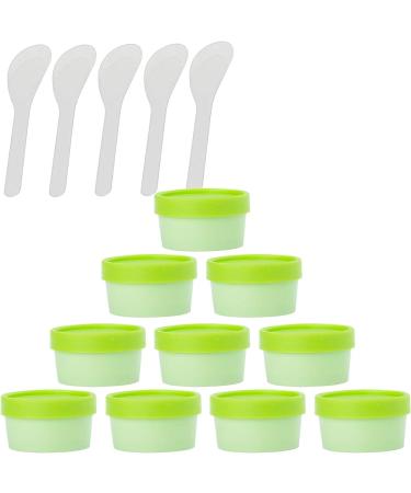 empty jars with lids cosmetic jar B0CKBRDC1B12 PC Empty 50ml Pink Facial Mask Wide Mouth Plastic Jars 50g Leakproof Cosmetic Pot Container with Lids with 6 PC Spatula (Color : Roze Size : 100ml) (C