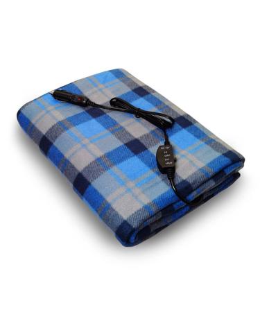 Huamengyuan Electric heating blanket 12 V Car electric cozy thermal blanket Large heating pillows with 2 heating levels for cold weather long -distance camping 145 cm x 100 cm