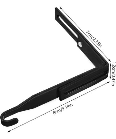 Cabilock 4pcs Metal Cabinet Hooks Peg Hooks Clothes Hangers Cabinet Hanger Hanging Hook Mirror Heavy 8.00X7.00X1.20CM Black - Buy Online on GoSupps.com
