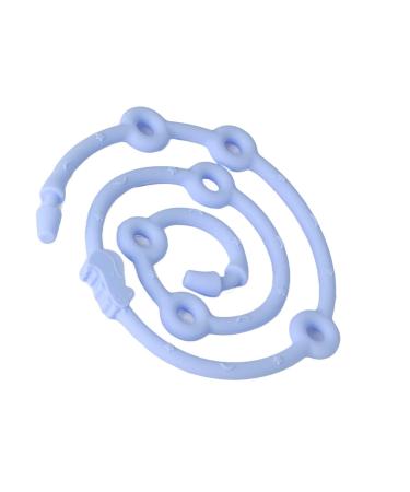 Buy Adjustable Baby Pacifier Band - Reusable Food-Safe Silicone Style | Safe & Stretchy Pacifier Chain in Blue - Buy Online on GoSupps.com