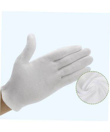 POPETPOP 12 Pair Handling Laboratory Spa Coin Cotton Kitchen Cleaning Thermal Work White Household Cosmetic - Buy Online on GoSupps.com