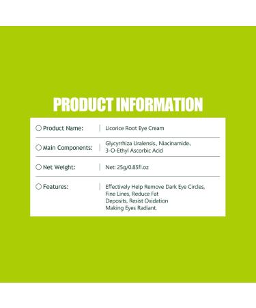 AICHUN BEAUTY Licorice Root Eye Cream Anti-Wrinkle Firming Dark Circles 25g / 0.85 fl.oz - Buy Online on GoSupps.com