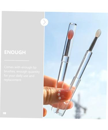 Mipcase 16 Pcs Silicone Lip Brush Set - Portable Lip Makeup Tool with Lid for Perfect Lipstick Application - Buy Online on GoSupps.com