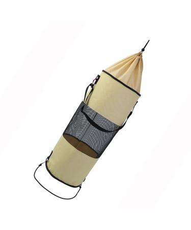 Trash Container Reusable Portable Kayak Camper Garbage Container Storage Bag for Kayaking ing Camping Hiking Beach Fishing Xiatiam C: Khaki