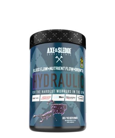 Axe & Sledge Supplements Hydraulic Stimulant-Free Pre-Workout with Nitrosigine, AgmaMax, HydroMax & Creatine MagnaPower, Increases Performance, Focus, & Pumps, 20/40 Servings Scorpion Venom