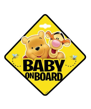 Disney Sign Baby ON Board - Winnie The Pooh - 9625