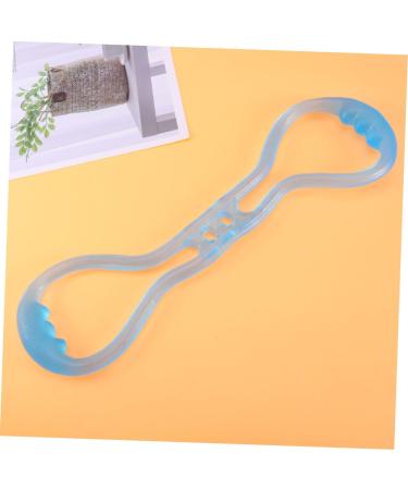 SUPVOX 2pcs Blue Medium Silicone Yoga Tension Bands - Multifunctional Elastic Fitness Equipment for Home & Gym - Buy Online on GoSupps.com