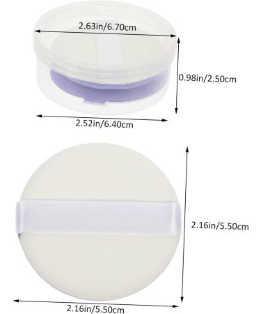 minkissy Face Powder Puff 5 Sets Puff Makeup Pads Esponjas Para Maquillaje Beauty Puffs Sponge Makeup Powder Puff Foundation Cream Puffs Powder Purple Hydrophilic Non-latex Non Latex - Buy Online on GoSupps.com
