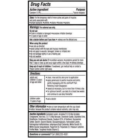 JointFlex Pain Relief Cream 4 oz Per Tube (9 Pack) - Buy Online on GoSupps.com