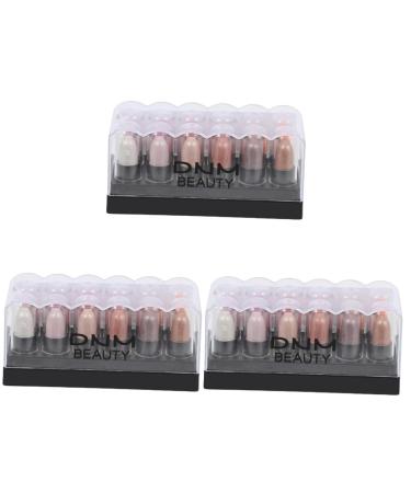 Angoily 3 Boxes 12 Shadow Box Eyeshadow Flash Suit Eye Cosmetics Highlight Stick Woman Lasting 1 count (Pack of 1) As Shownx3pcs
