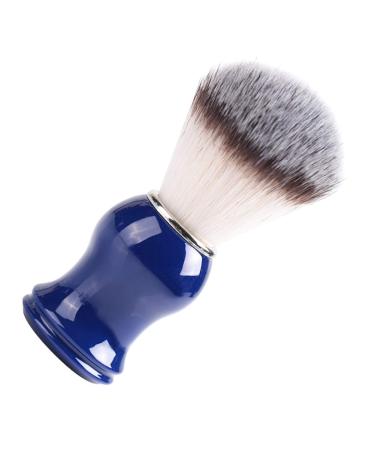 Razor Brush with Natural Resin Handle | Shaving Brush for Men | Compatible with Safety Razors & Double Edge Razors - Bristles & Blue - Buy Online on GoSupps.com