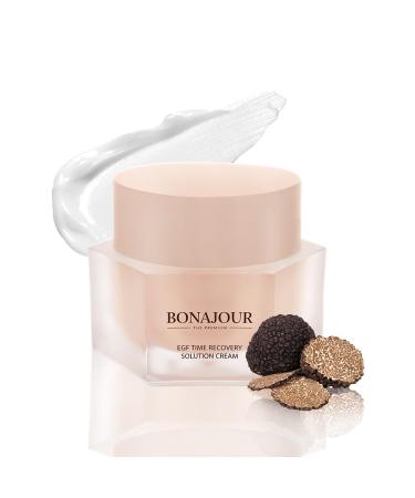 BONAJOUR Vegan beauty EGF Time Recovery Premium High Nutrition & Moisturizing Cream - Anti-Aging Anti-Wrinkle for dry skin 1.6 Fl. Oz