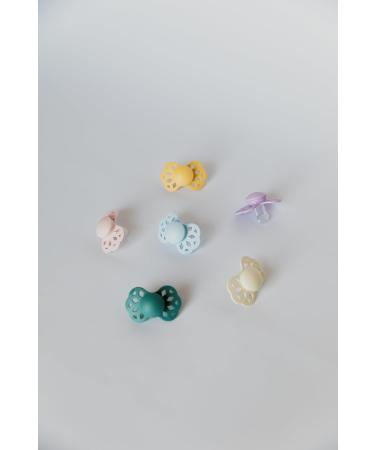 BIBS Infinity Anatomical Pacifier 2-Pack | BPA-Free Jaw-Friendly Silicone | Baby Blue & Island Sea | Size 1 (0-6 Months) - Made in Denmark - Buy Online on GoSupps.com