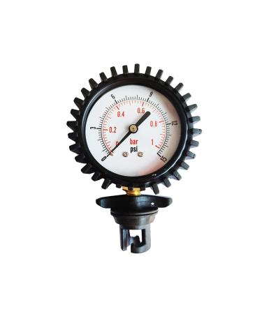 15PSI 1BAR Barometer Kayak Air Pressure Gauge,Inflatable Boat raft Pressure Gauge with Air Valve Connector