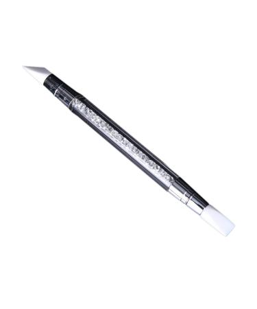 Frcolor Nail Art Carving Pen Silicone Sculpture Brush Set Acrylic Handle Tool Set (Transparent)