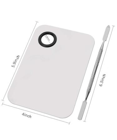 Miamay 6x4 Inches Stainless Steel Makeup Palette with Spatula Tool - Buy Online on GoSupps.com