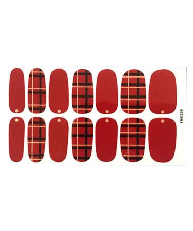 dijiusidy Nail Art Stickers Self-Adhesive Fingernail Decal with Strap Glue DIY Art Decor Full Cover Manicure Kits for Women Girls YMX209