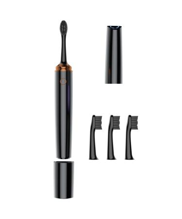 HOU 43000Times/Min Vibration Electric Toothbrush - Travel Kit Black