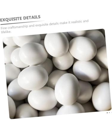 Yardwe 12pcs Fake Eggs Minieggs Household Egg Props Mini Egg Graffiti Plastic Eggs Fake Bird Eggs Parrot 1.6x1.2cm White - Buy Online on GoSupps.com