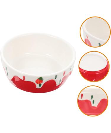 COLLBATH Hamster Food Bowl Rabbit Supplies Rabbit Feeder Bunny Water Bowl Hamster Water Bowl Ceramic Small Animal Dishes Pottery Pet Dish Guinea Pig Dish Guinea Pig Feeder Hamster Bowl Red - Buy Online on GoSupps.com