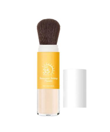 Mineral Sun Protection Powder - Face Powder Sun Protection with SPF - Translucent Formula Control Lasting Matte Effect for Sensitive and Combination Skin Body & Scalp Under Tru