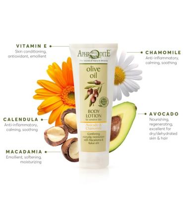 Aphrodite Body Lotion Avocado & Chamomile - Buy Online on GoSupps.com