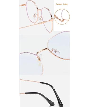 Buy Flydo Women's Blue Light Filter Glasses - Stylish Screen Protection for PC TV & Gaming - Silver Frame - Buy Online on GoSupps.com