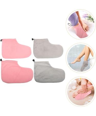 DOITOOL Socks Heel Socks Work Glove 2 Pairs Paraffin Wax Bath Booties Heated Foot Spa Liners Wax Bath Liners Wax Bathing Foot Covers for Women Men Boot Glove Heel Cracked - Buy Online on GoSupps.com