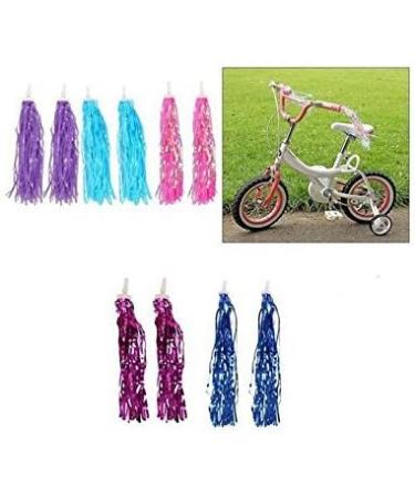 2 Pcs Kids Bike Handlebar Streamers - Pink Bicycle Grips for Girls and Boys - Buy Online on GoSupps.com