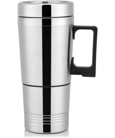 Portable 12V/24V Car Heating Cup | 300ml Stainless Steel Coffee Maker & Tea Pot | Outdoor Vehicle Water Bottle - Buy Online on GoSupps.com