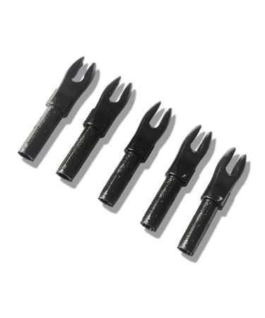 ZZYB 50pcs Archery Insert Nock Pins Plastic Arrow Nocks Replacement Arrow Nocks fit Inner Diameter 4.2mm Arrow Shaft Black