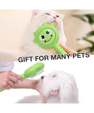 PET FROG Self Cleaning Slicker Brush for Dogs & Cats - Shedding & Grooming Tool, Removes Loose Undercoat, Mats & Tangled Hair - Long & Short Haired Pets - Buy Online on GoSupps.com