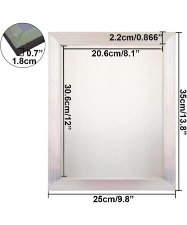 YLZ 2 Pack Aluminum Screen Printing Screens 10 x 14 Inch (Inner Size: 8 x 12 Inch) Frame-110 White Mesh 110 White Mesh-2Pcs - Buy Online on GoSupps.com