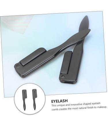 NOLITOY 4 Pcs Eyelash Extension & Eyebrow Comb Set - Stainless Steel & Plastic Brushes for Perfect Lashes - International Shipping Available - Buy Online on GoSupps.com