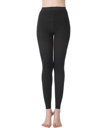 MGANG Compression Pantyhose 15-20mmHg Waist High Footless Stockings for Edema & Varicose Veins - Black Medium - Buy Online on GoSupps.com