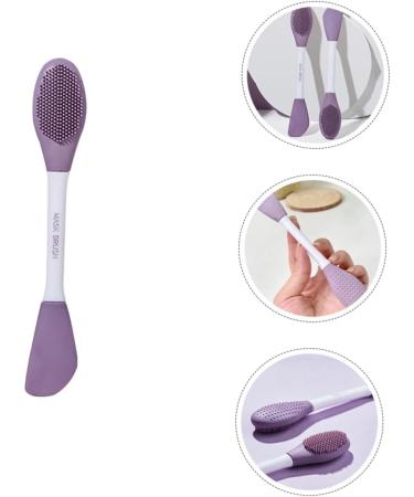 Silicone Cleansing Brush Scrubber Exfoliator Applier Dual Sided Applicator Silicone Applicator Facial Brush Mud Brush Tool Cleasing Milk Facial Plastic - Buy Online on GoSupps.com