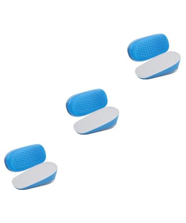 Mobestech 3 Pairs Half High Shoe Inserts for Men Heel Lift Inserts Raised Shoe Insole Shoe Riser Shoes Insoles for Men Heel Cup Inserts Heightening Shoe Cushion Half Shoe Foot