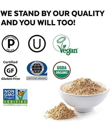 Viva Naturals Organic Maca Powder - 16oz | Premium Superfood for Energy & Balance - Buy Online on GoSupps.com